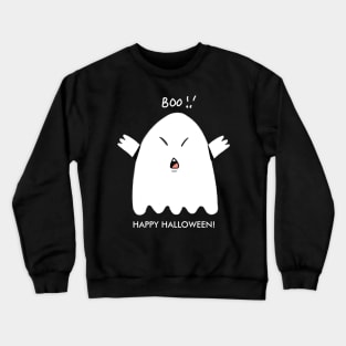little ghost cute illustration Crewneck Sweatshirt